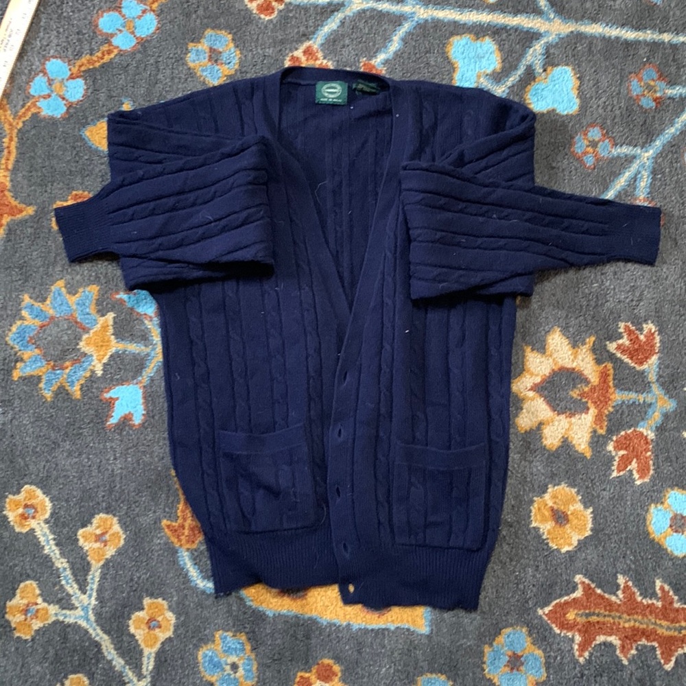 Navy blue large cardigan